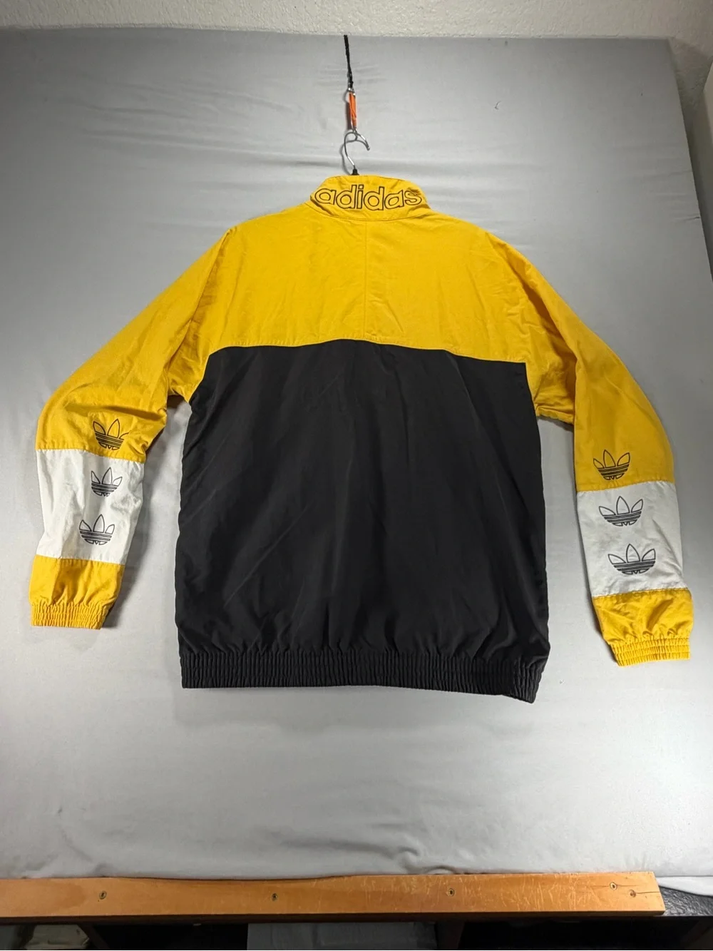 Adidas Originals Blocked Warm Up Track Jacket Black Bold Gold DV3118 Medium M